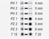 Skrūvgriezis ar uzgaļiem, 7gab/iep MANNESMANN