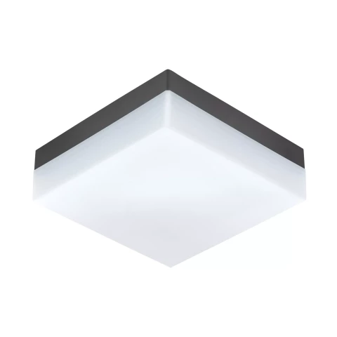 Уличный потолочный / настенный светильник EGLO Sonella LED 8.2W 820lm 3000K IP44 антрацит 94872