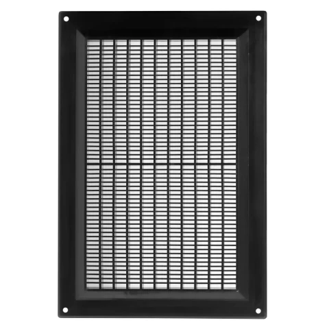 Ventilācijas reste plastmasas, 250x170mm, melna