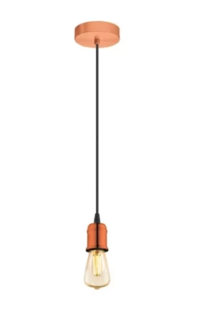 Griestu gaismeklis YORTH EGLO E27 matēts varš 32539