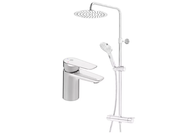 Gustavsberg Atlantic kompl - izlietnes maisītājs ar Round dušas sistēmu, GB41211399