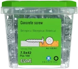 Шуруп Essves для бетона 7.5X42 Zn WAF 100шт/уп, 105281