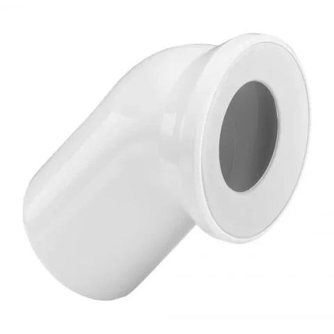 Viega WC līkums 45° balts, 101718