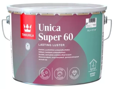 Tikkurila UNICA SUPER 60 9L Uretānalkīda laka pusspīdīga