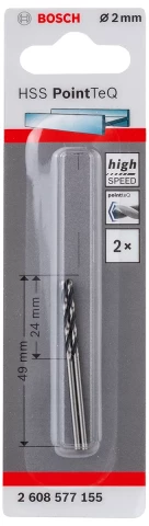 Urbis metālam PointTeQ 2x24x49mm, 2gab/iep., BOSCH 2608577155