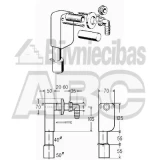 Viega 452452 Veļas/trauku mašīnas sifons iebūvējams 50mm ,plastm.