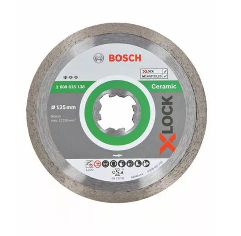 X-LOCK dimanta disks keramikai 125x22.23x1.6x7mm, BOSCH 2608615138
