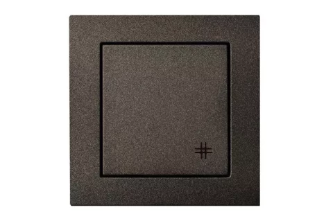 Переключатель крестовой, без рамки LIREGUS EPSILON черный IPK6