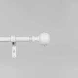 Телескопический карниз для штор, диаметр 19–16 мм, 120–210 см, белый