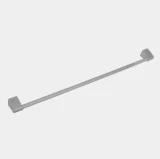 Piekarināmais stienis CITY 60cm, metālisks, bez āķiem