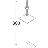 Roof anchor 300x12mm