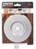 Диск шлифовальный прямой для дерева, ПВХ, резины, GKB 125 мм 22,23 мм мелкий FASTER TOOLS FT232-06