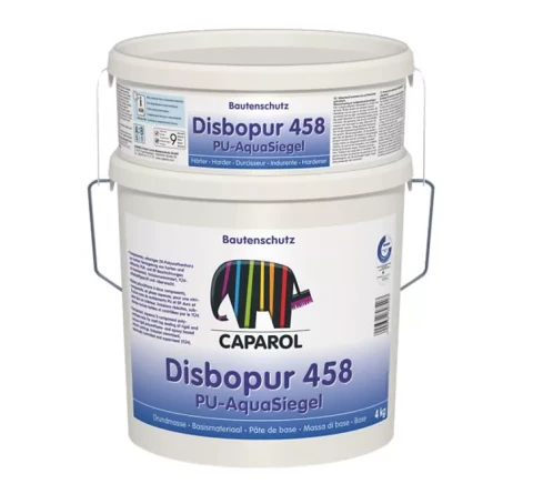 Caparol Disbopur 458 PU-Aqua Siegel 12kg Прозрачная, водная двухкомпонентная полиуретановая смола