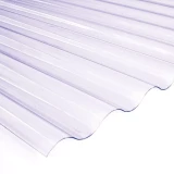 PVC viļņotā jumta loksne 76/18 0.8x900x2000 caurspīdīga