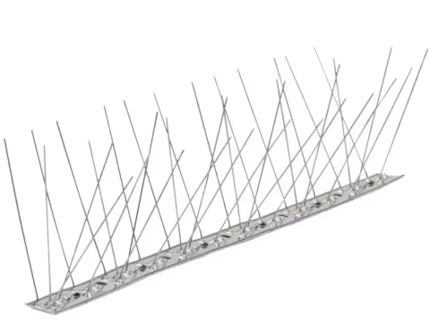 Pretputnu aizsardzības barjera no nerūsējoša tērauda 1m,ar 10cm adatām.