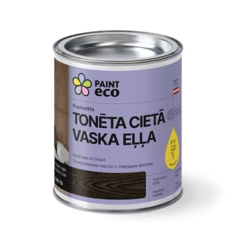 PaintEco Масло с твердым воском, тонированное Т4 - Осенний уголь, 0,75л, 49