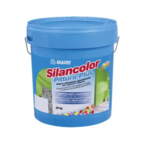 Mapei SILANCOLOR PAINT PLUS 20kg siloxane paint for internal and external surfaces