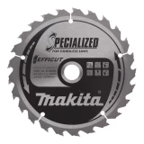 Пильное полотно по дереву T.C.T. 165X1,4X20мм 23° T25 EFFICUT B-62985 MAKITA