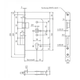 SLĒDZENE EVAK.DURVĪM 1013 PZ65 KR PAF D xx