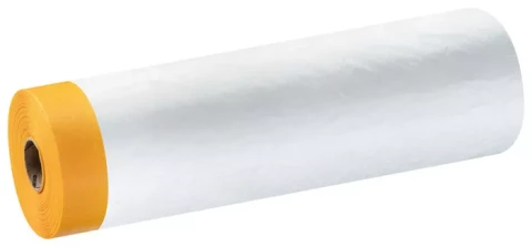 Защитная пленка с бумажной малярной лентой, ширина 270см х 16м, золото UV 60