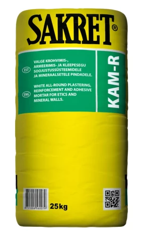 Sakret KAM R 25kg Līmēšanas un armēšanas java, balta