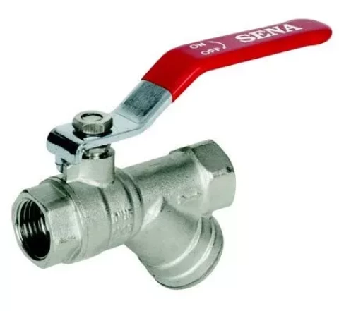 Lodv.ventilis ar filtru 1/2"  FF garais rokturis PN30 SENA