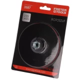 Gumijas disks ar lipekli slīpmašīnai D125mm M14, FASTER TOOLS 3587