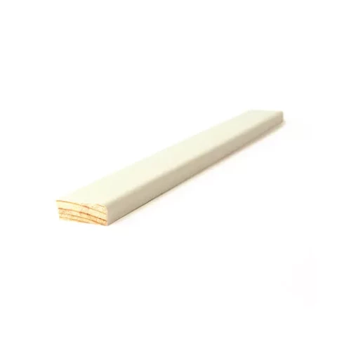 Seglīste masīvkoka krāsota Balta 8x21x2400 logu ailēm