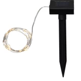 LED virtene ar saules baterijām Star Trading nano stieple Dew drop 5M 50LED IP44