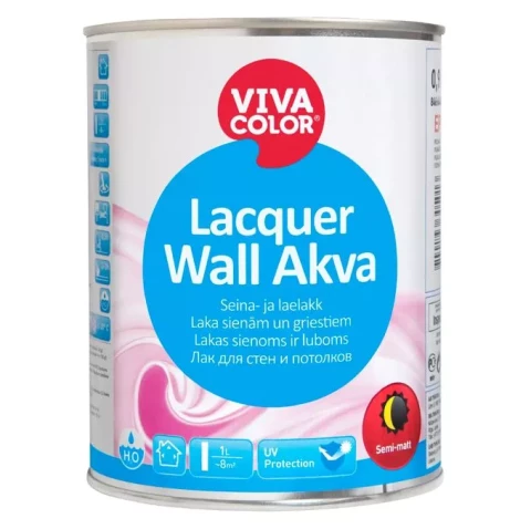 Vivacolor LACQUER WALL AKVA EP 0.9L Лак для деревянных стен и потолков