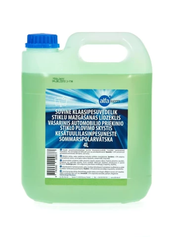 Vējstiklu šķidrums VASARA 4L logu