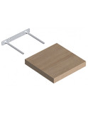 Floating shelf sonoma oak 25x25cm