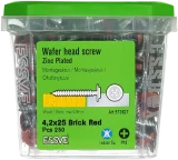 ESSVE монтажные шурупы 4.2x25 кирпич красный 250 шт/уп, 573627