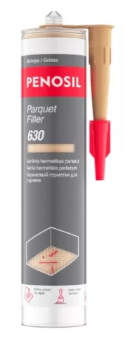 Penosil Parquet Filler PF96, 630, 300мл, Акриловый герметик для паркета, дуб темный