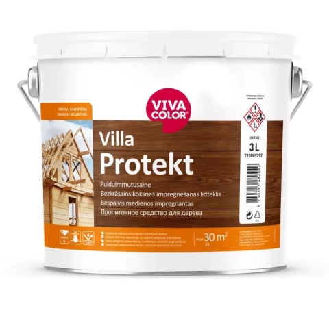 Vivacolor VILLA PROTEKT 3L Бесцветное пропиточное средство
