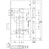 Slēdzene iekaļamā KFV 114 PZ labā