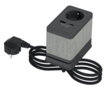 UNICA Galda bloks S kontaktligzda + USB-A/C antracīts INS44051