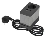 UNICA Настольный блок S розетка + USB-A/C антрацит INS44051