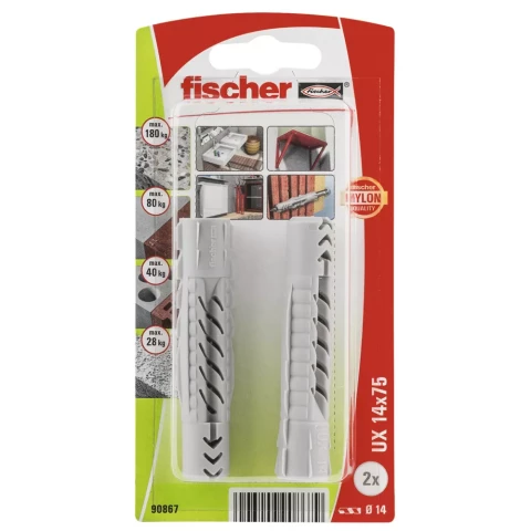 FISCHER UX 14X75 dībelis 2gab/iep 61-867B