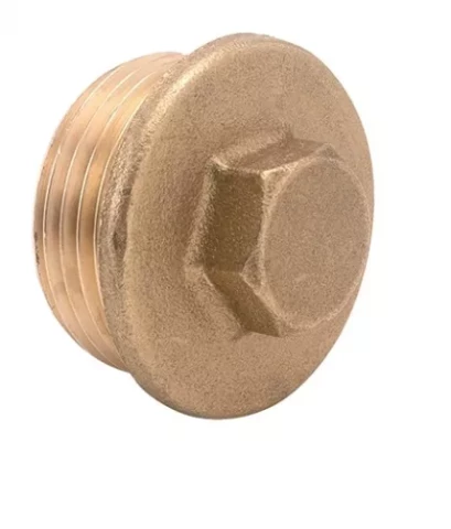 Brass end plug 3/4" M