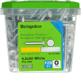 Montāžas skrūves 4,2X50 Balta 200gab. ESSVE 573650