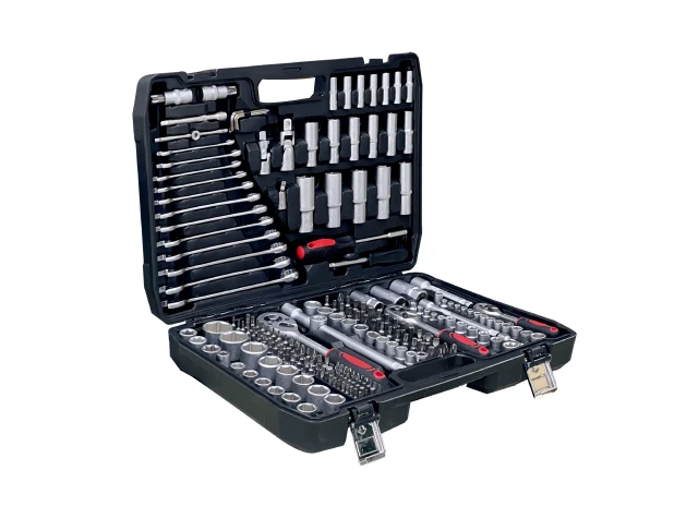 Instrumentu komplekts  1/2", 3/8", 1/4'' 216 gab.