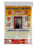 Insect screen for door with magnet 80/90/100 x 210/220cm white