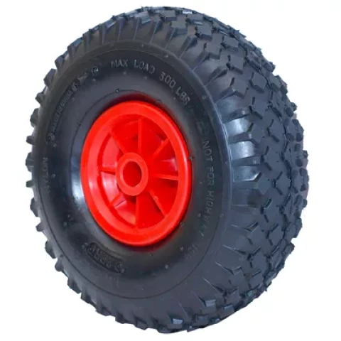 Ķerras ritenis 10x3.5-4 plastmasas disks ar asi 20mm