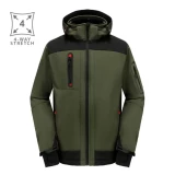 Softshell jacket PESSO Acropolis with hood green IZM 4XL