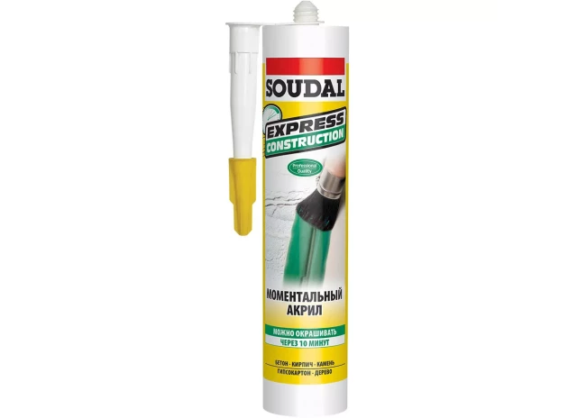 Soudal EXPRESS ACRYL fast curing acrylic sealant 310ml
