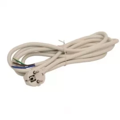 Vads ar kontaktdakšu 3x1.5mm2 3m balts