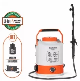 Akum. miglotājs/smidzinātājs DSA 5Li SET, 16V 2.5 Ah, 5L, 4bar, DAEWOO
