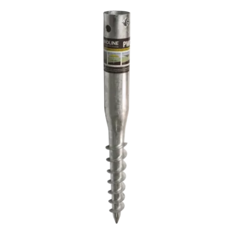 Screw pile with G-profile head, 76 x 1600 x 3 mm, PWG 76/1600