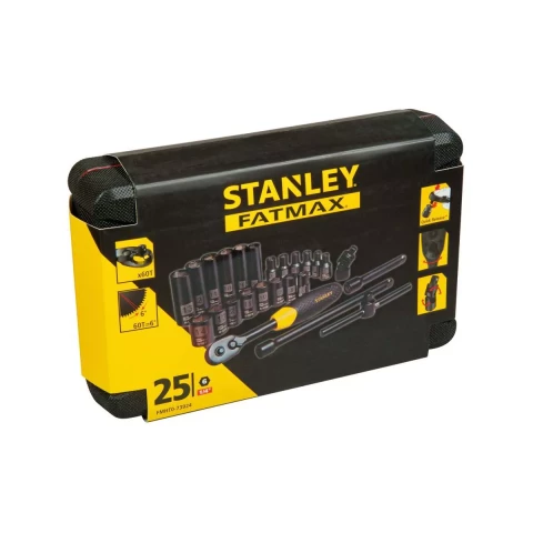 Набор торцевых головок 1/4 25gab.  Stanley FMHT0-73924